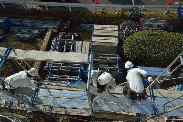 とび・足場工事　鹿児島　濵田工建